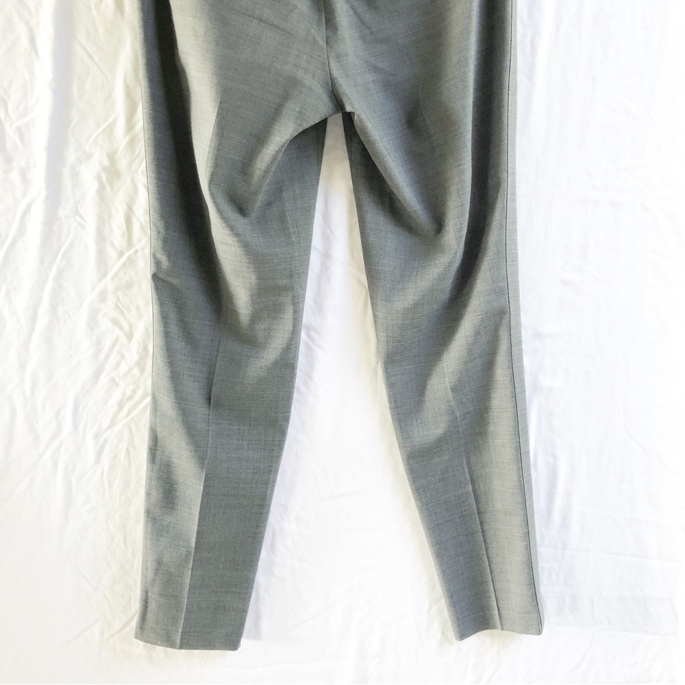 VINCE | SIDE STRAPPING PANTS IN HEATHER GRAY WOOL SIZE 6 - Picture 11 of 12
